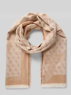 Apaszki i szaliki damskie - Szal ze wzorem z logo model ‘ERICA’ - miniaturka - grafika 1