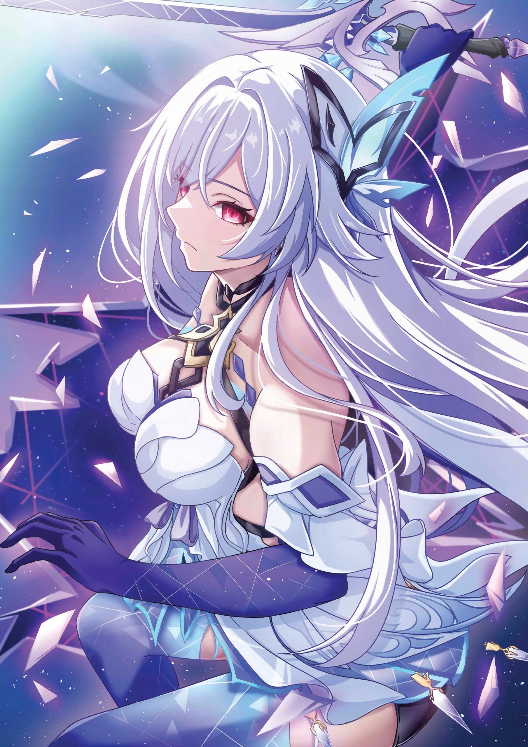 Plakat A3 Genshin Impact Anime Gra Skirk