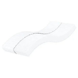 vidaXL Materac piankowy, biały, 90x220 cm, twardość H2/H3 - Materace - miniaturka - grafika 1