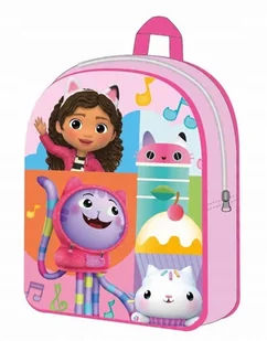PLECAK PRZEDSZKOLNY JEDNOKOMOROWY KOCI DOMEK GABI GABBY DOLLHOUSE RÓŻOWY - Plecaki szkolne i tornistry PLECAK PRZEDSZKOLNY JEDNOKOMOROWY KOCI DOMEK GABI GABBY DOLLHOUSE RÓŻOWY - Plecaki szkolne i tornistry - miniaturka - grafika 1