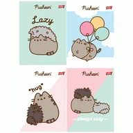 Zeszyty szkolne - 4 X ZESZYT A5, 32 KARTKI, KRATKA, PUSHEEN KOTEK KOT - miniaturka - grafika 1
