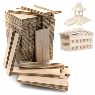 KLOCKI DREWNIANE DO MAJSTERKOWANIA SKLEJKA KREATYWNE RĘKODZIEŁO DIY x100 - Dekoratorstwo KLOCKI DREWNIANE DO MAJSTERKOWANIA SKLEJKA KREATYWNE RĘKODZIEŁO DIY x100 - Dekoratorstwo - miniaturka - grafika 1