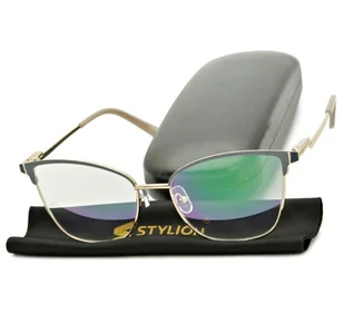 Minusy -4.50 damskie okulary korekcyjne z antyrefleksem ST325A - Okulary korekcyjne, oprawki, szkła - miniaturka - grafika 1