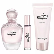 Zestawy perfum damskich - Salvatore Ferragamo Amo Ferragamo 100ml woda perfumowana + 5ml edp + 100ml balsam do ciała 8052086376960 - miniaturka - grafika 1
