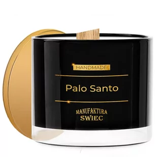Palo Santo. Duża Czarna Świeca Zapachowa - Świece - miniaturka - grafika 1