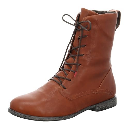 THINK! Damskie sztyblety AGRAT, Cognac 3010, 38,5 EU wąskie, Koniak 3010, 38.5 EU Schmal