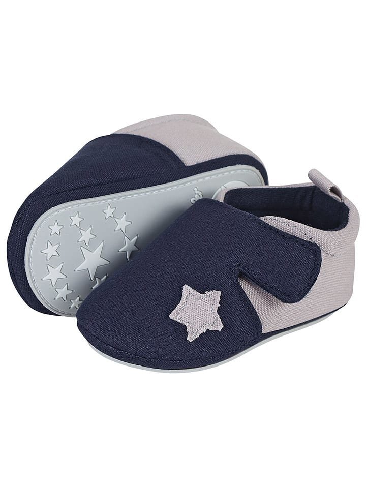 Sterntaler Buty w kolorze beżowo-granatowym do raczkowania