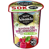 Soki i napoje niegazowane - Sady Wincenta Sok w Kubku o smaku Wieloowocowym 100 Procent Tłoczony - miniaturka - grafika 1
