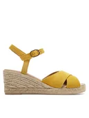 Espadryle damskie - Geox Espadryle D Gelsa Low D45NGC 00022 C2000 Żółty - miniaturka - grafika 1