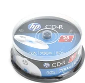 Nośniki danych - HP HP CD-R 700MB 52X CAKE*25 12929 - miniaturka - grafika 1