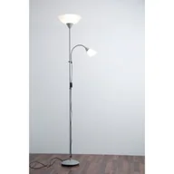 Lampy stojące - Trio RL Erzwo R4393-87 lampa podłogowa stojąca 1x150W E27 + 1x40W E14 tytan / biały - miniaturka - grafika 1