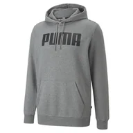 Bluzy męskie - Bluza z kapturem męska Puma ESS FL szara 84723703-S - miniaturka - grafika 1