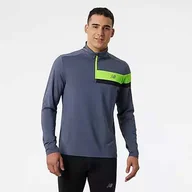 Bluzy sportowe damskie - New Balance Bluza do biegania ACCELERATE HALF ZIP MT23227HIL - miniaturka - grafika 1