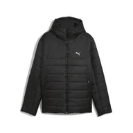 Odzież trekkingowa damska - Męska kurtka wyściełana Essentials z kapturem PUMA Black - miniaturka - grafika 1