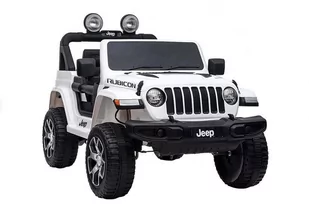 Import LEANToys Auto na Akumulator Jeep Wrangler Rubicon Biały - Pojazdy elektryczne dla dzieci - miniaturka - grafika 1