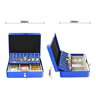 Rottner Wien Kasetka Euro, niebieska - Sejfy i kasy pancerne - miniaturka - grafika 3