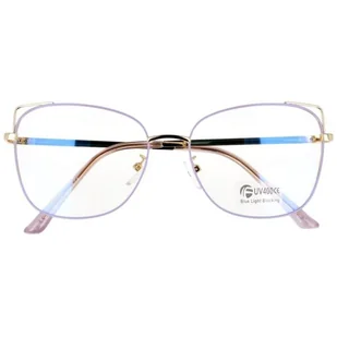 Okulary kocie do komputera damskie z filtrem BLUE Light zerówki 2573-4 - Okulary korekcyjne, oprawki, szkła - miniaturka - grafika 1