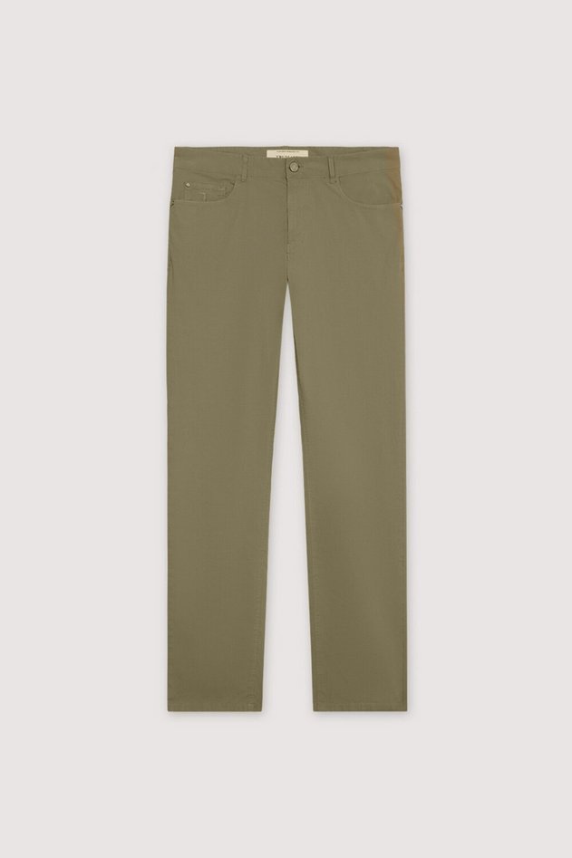 pantalone slim fit męskie dark zielony