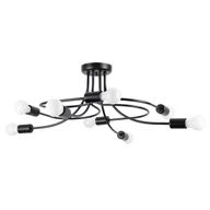 Lampy sufitowe - Metalowa lampa sufitowa Levar SL.1457 Sollux do jadalni czarny - miniaturka - grafika 1