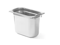 Pojemniki i kosze gastronomiczne - Hendi POJEMNIK GN 1/4 Z CHOWANYMI UCHWYTAMI - 265x162 mm - Hendi, 803608 803608 - miniaturka - grafika 1