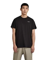 Koszulki męskie - G-STAR RAW Męski t-shirt Tape Loose R T, Black (Dk Black C336-6484), M - miniaturka - grafika 1