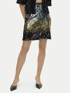 Spódnice - Vero Moda Spódnica mini Ria 10317317 Czarny Slim Fit - miniaturka - grafika 1