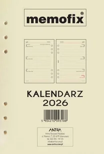 Wkład kalendarzowy 2026 Memofix A5 Tdw - kalendarz - Kalendarze Wkład kalendarzowy 2026 Memofix A5 Tdw - kalendarz - Kalendarze - miniaturka - grafika 1