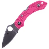 Noże - Nóż Spyderco Dragonfly 2 FRN Pink, CPM S30V Plain (C28FPPNS30V2) - miniaturka - grafika 1