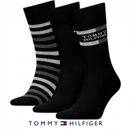 Skarpetki męskie - Tommy Hilfiger Skarpety Giftbox 3 Pary 43-46 Czarny Zestaw Prezentowy - miniaturka - grafika 1