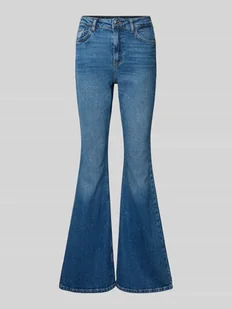 Jeansy rozkloszowane z 5 kieszeniami model ‘KAREEN’ - Spodnie damskie - miniaturka - grafika 1