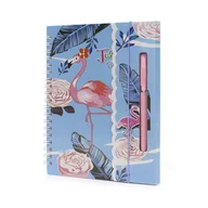 Długopisy - PAMIĘTNIK z długopisem FLAMING zeszyt notes KOLORY - miniaturka - grafika 1