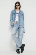 Spodnie damskie - Love Moschino jeansy damskie high waist - miniaturka - grafika 1