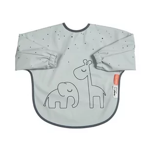 Done By Deer Śliniak z Rękawami Grey - Śliniaki i fartuszki - miniaturka - grafika 1