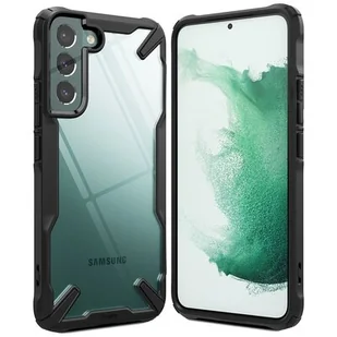 RINGKE Fusion X etui pancerny pokrowiec z ramką Samsung Galaxy S22+ (S22 Plus) czarny - Etui i futerały do telefonów - miniaturka - grafika 1
