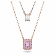 Naszyjniki - Naszyjnik Swarovski - Millenia, Purple, Rose Gold 5640558 - miniaturka - grafika 1