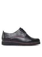 Półbuty damskie - Lasocki Oxfordy Eva WI16-EVA-01 Czarny - miniaturka - grafika 1