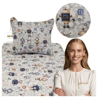 Pościel dla dzieci - Pościel Dziecięca 100x135 + 40x60 100% Bawełna Roboty Polski Produkt - miniaturka - grafika 1
