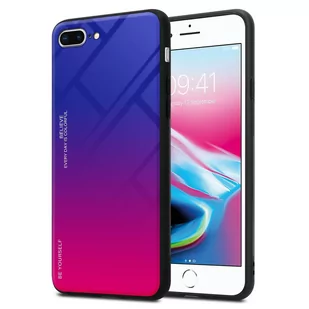 Pokrowiec Do Apple iPhone 7 PLUS / 7S PLUS / 8 PLUS Etui w FIOLETOWO - CZERWONY TPU Obudowa Case Cover Plecki Ochronny Cadorabo - Etui i futerały do telefonów - miniaturka - grafika 1