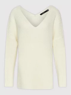 Swetry damskie - Vero Moda Curve Sweter Lea 10252754 Biały Regular Fit - grafika 1