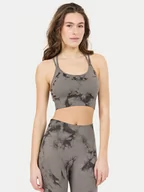 Bielizna sportowa damska - Athlecia Biustonosz sportowy Theresa W Tie Dye Seamless EA243306 Szary - miniaturka - grafika 1