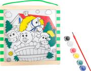 Zabawki kreatywne - Small Foot Design zestaw do pokolorowania farbkami Farma - miniaturka - grafika 1