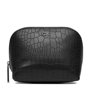Kosmetyczka Calvin Klein Ck Daily Cosmetic Pouch_Croco K60K612640 Czarny - Kosmetyczki, organizery i kuferki - miniaturka - grafika 1