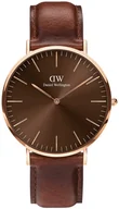 Zegarki męskie - Zegarek Daniel Wellington DW00100627 Classic St Mawes Amber 40 mm - miniaturka - grafika 1