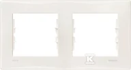 Klawisze i ramki - Schneider Electric Ramka 2-krotna - SEDNA DN5810323, kolor kremowy SDN5810323 - miniaturka - grafika 1