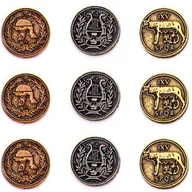 Gry planszowe - Zestaw 9 Rzymskich Metalowych Monet - miniaturka - grafika 1