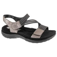 Sandały damskie - Sandały Rieker Sandals 64870-42 szare - miniaturka - grafika 1