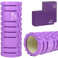 Akcesoria do masażu - Zestaw roller z wypustkami + kostki do jogi Fit.Me - miniaturka - grafika 1