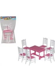 Polesie 54395 Zestaw mebli Nr6 (7 elem.) w worku mix cena za 1 szt - Akcesoria dla lalek - miniaturka - grafika 4