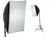 Tła fotograficzne - Softbox 60X60Cm + Lampa + Żarówka 600W / 125W + Statyw - miniaturka - grafika 1