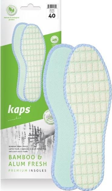 Kaps Wkladki do butów z Włókna bambusowego z naturalnym Ałunem Potasu 42